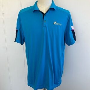 -Nike Golf Tour Performance s/s Polo Barefoot Resort & Golf Royal Blue Men Large